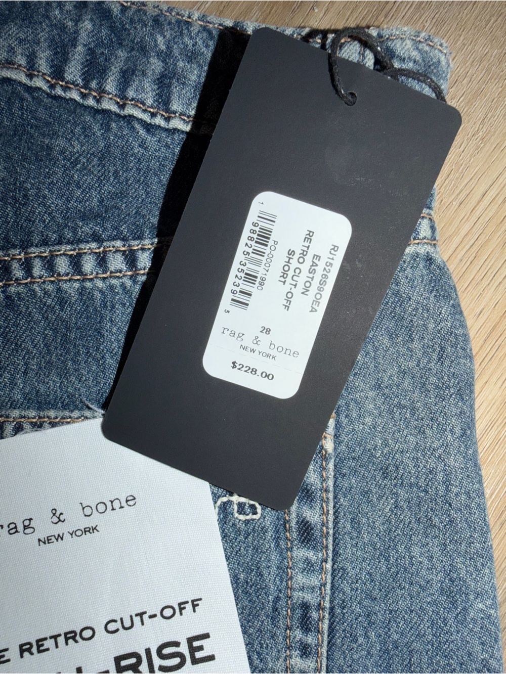 Rag & Bone Retro Denim Cutoff Shorts - Picture 7 of 8